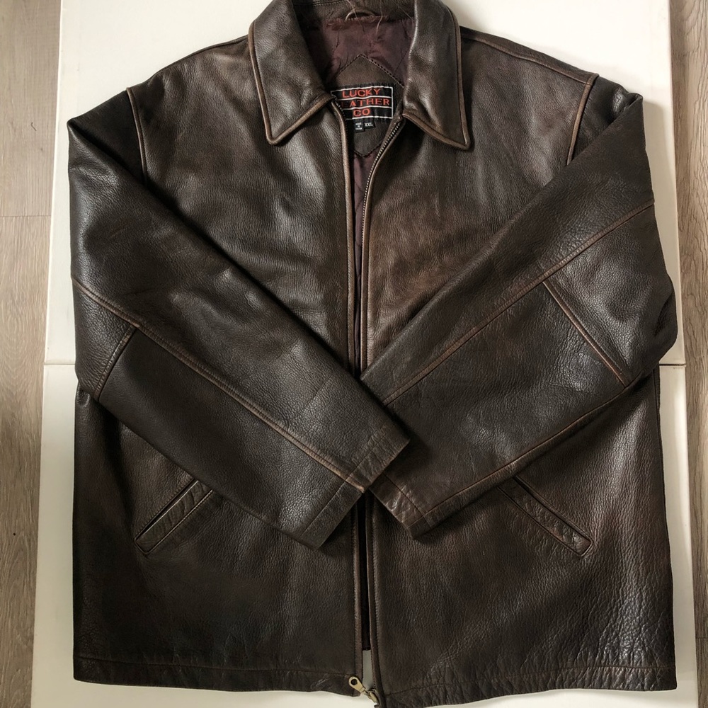 Lucky leather co coat